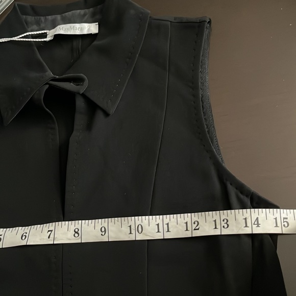 Max Mara sleeveless midi dress with classic collar NWT - Picture 7 of 15